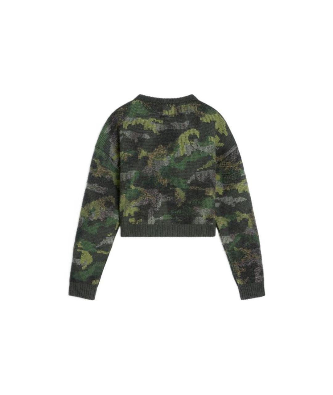 CELINE Зеленый шерстяной джемпер / свитер, фото 2