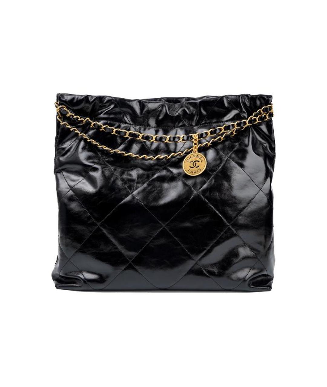 CHANEL Черная кожаная сумка через плечо, фото 3