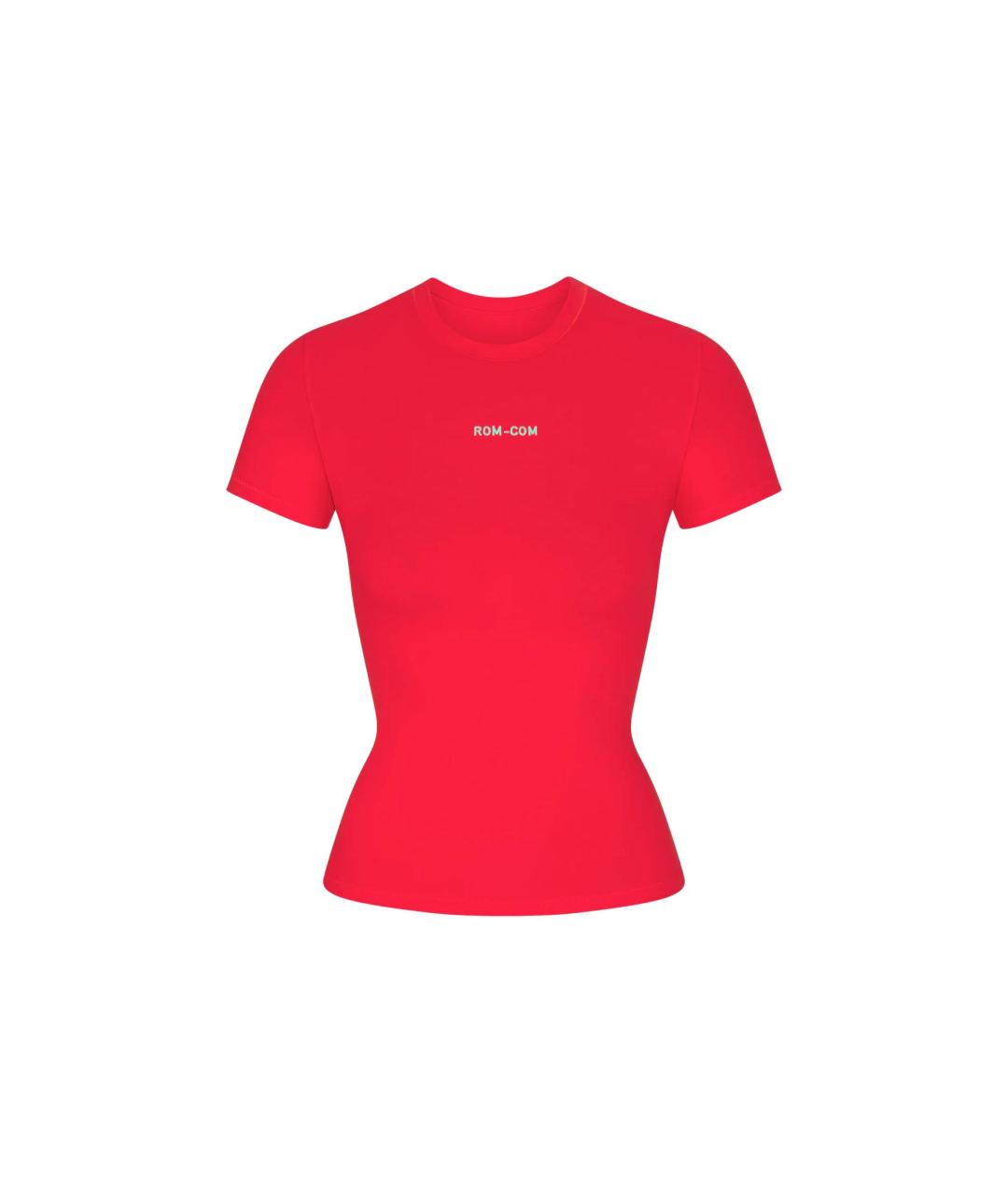 SKIMS Красная футболка, фото 1