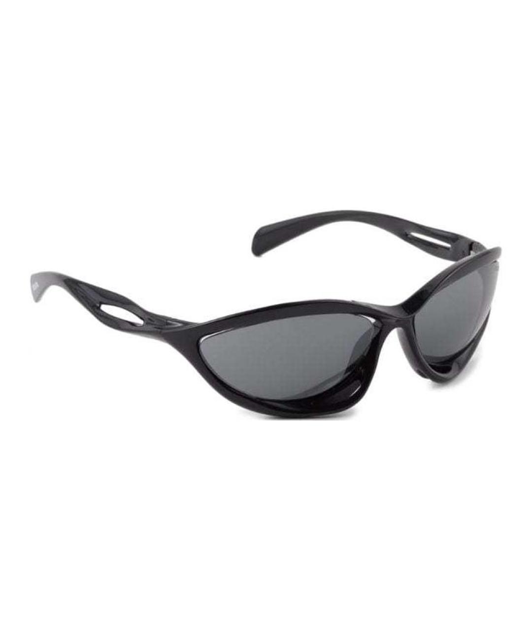 PRADA Черные пластиковые солнцезащитные очки, фото 4