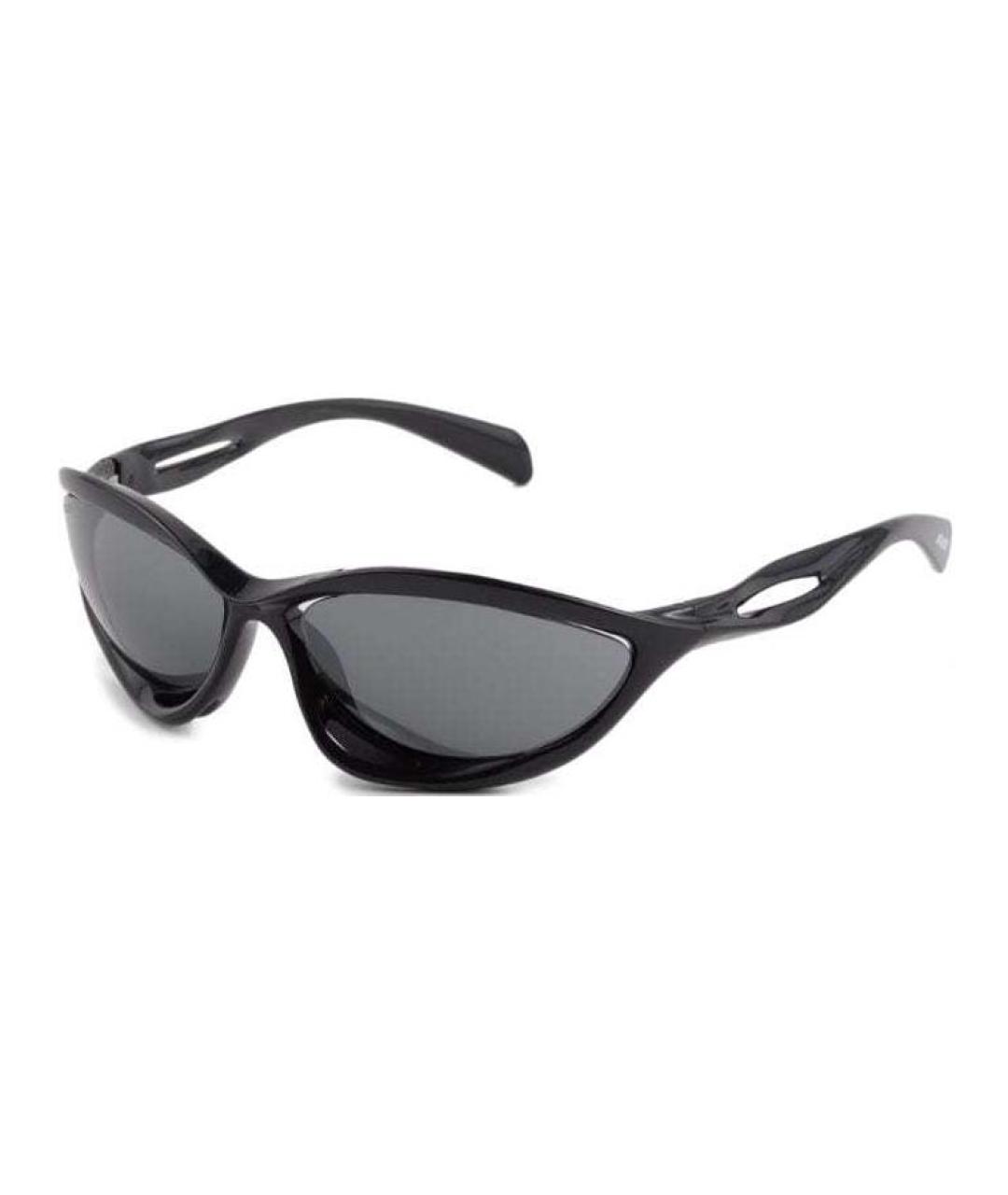 PRADA Черные пластиковые солнцезащитные очки, фото 1