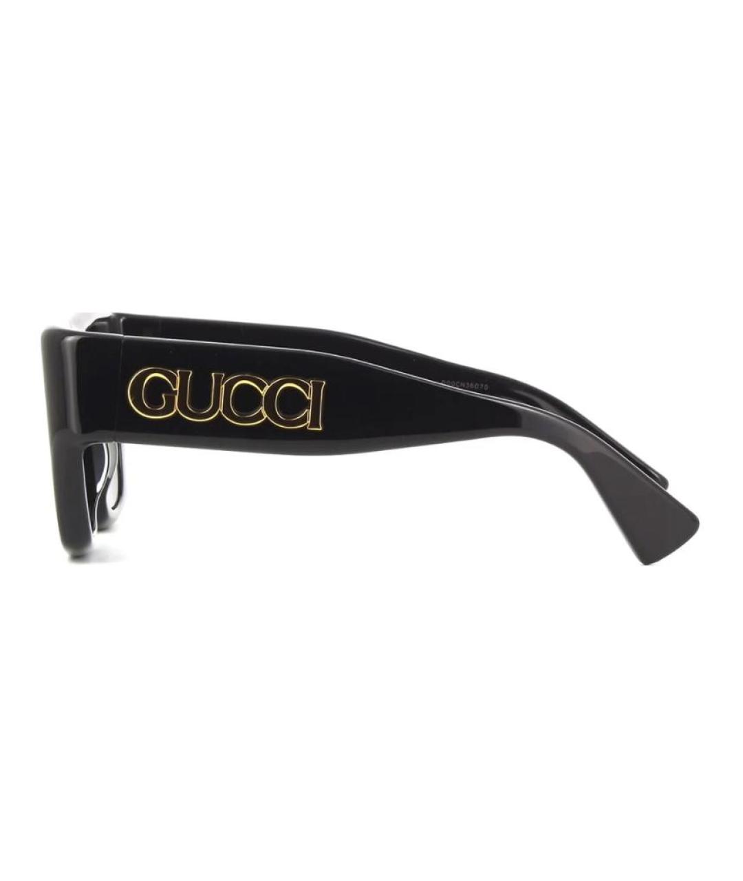 GUCCI Черные пластиковые солнцезащитные очки, фото 3