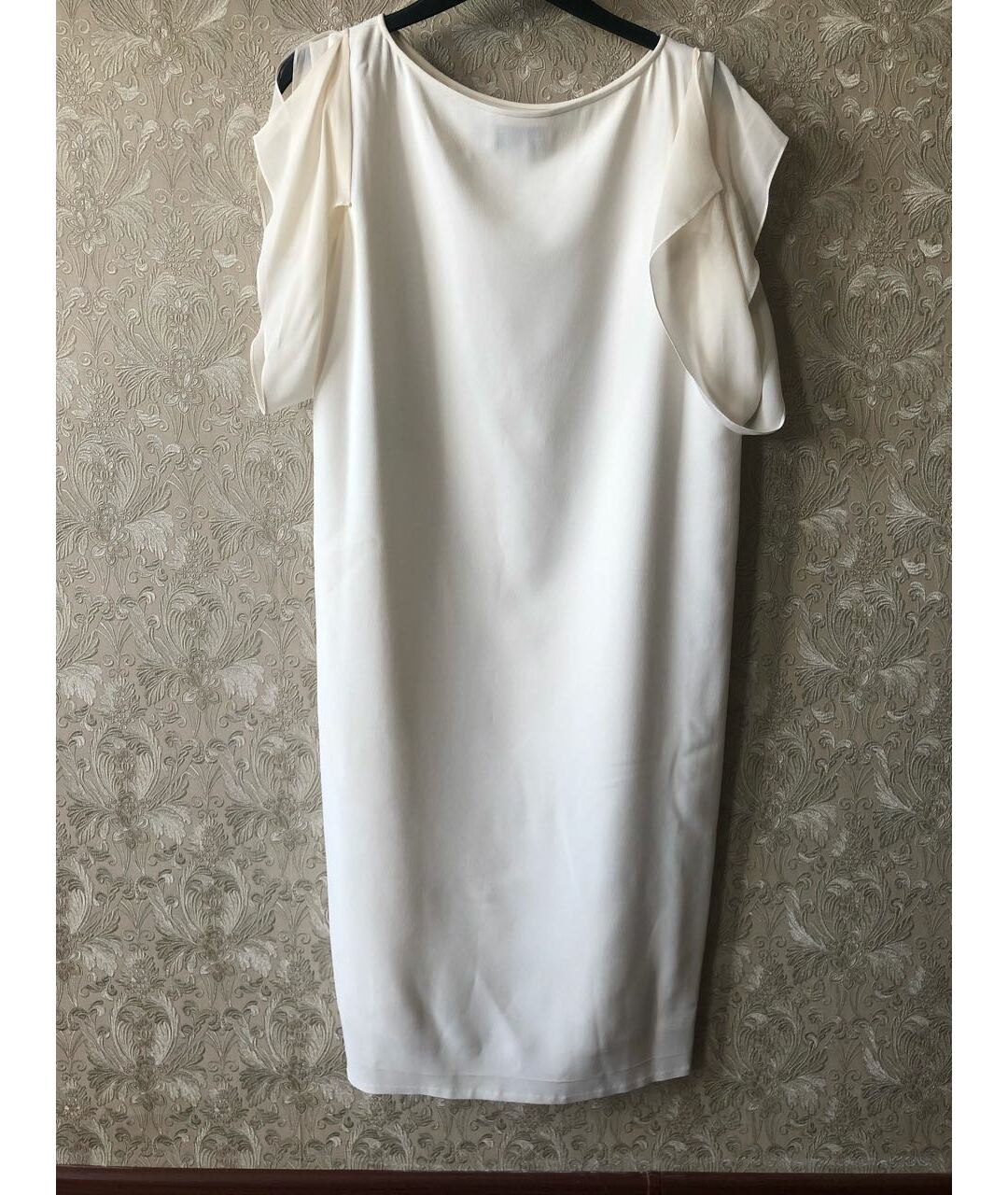 YVES SAINT LAURENT VINTAGE Белое вискозное повседневное платье, фото 4