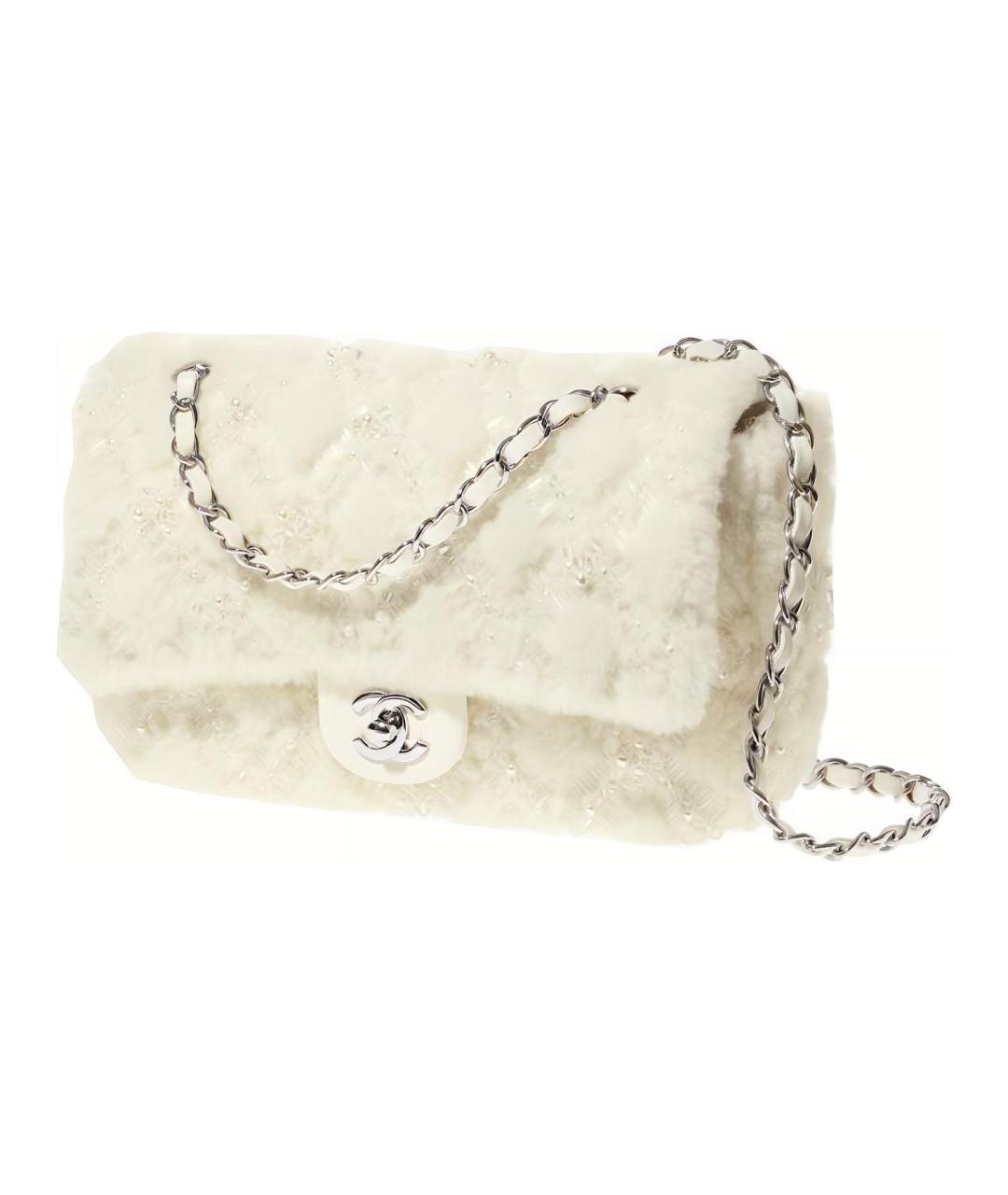 CHANEL Белая сумка через плечо, фото 2