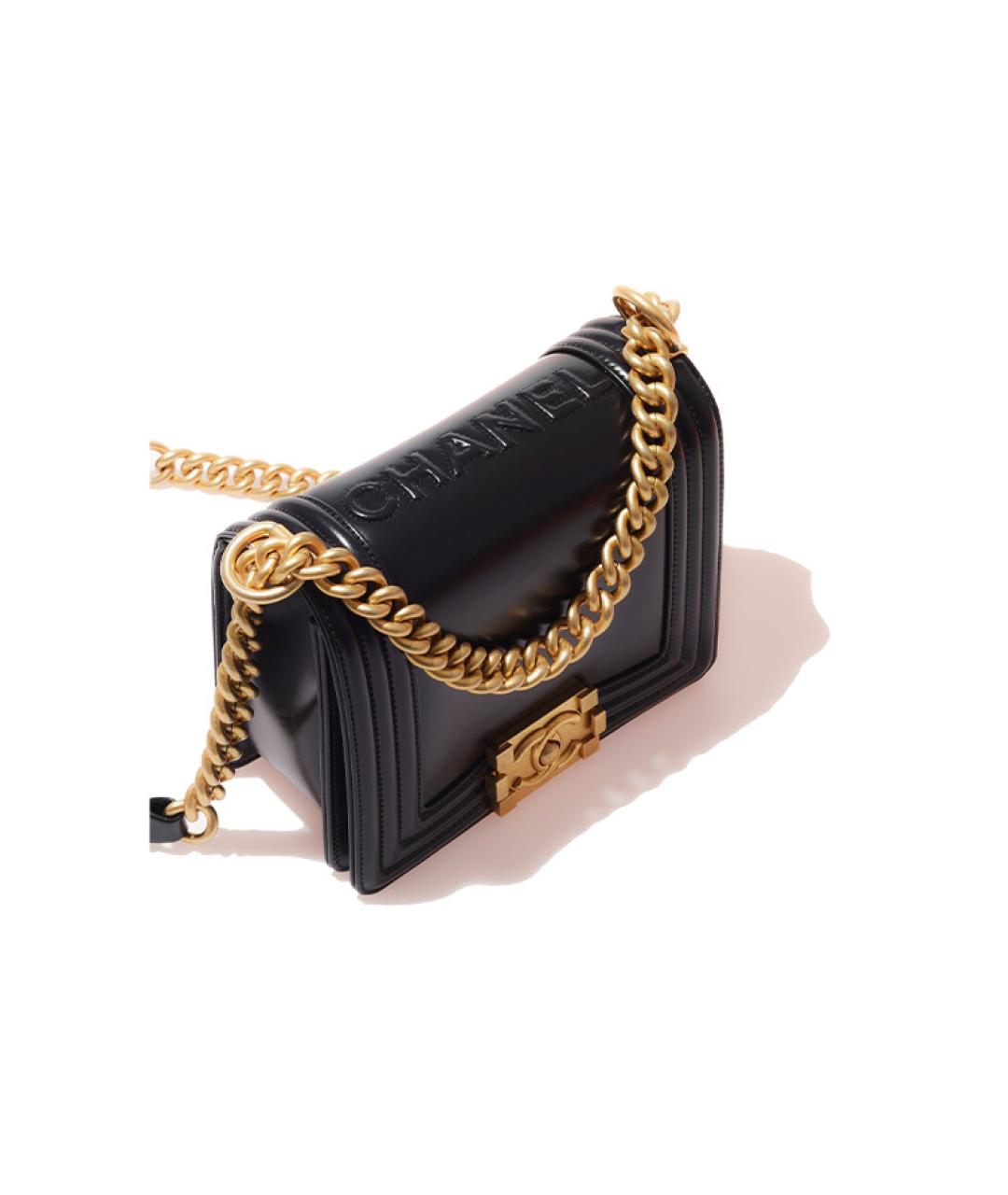 CHANEL Черная кожаная сумка через плечо, фото 4