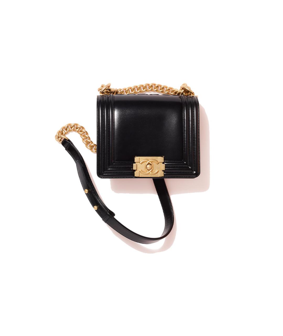 CHANEL Черная кожаная сумка через плечо, фото 3