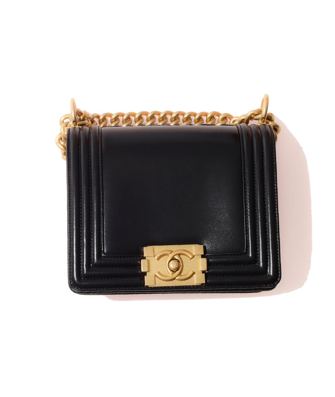 CHANEL Черная кожаная сумка через плечо, фото 2