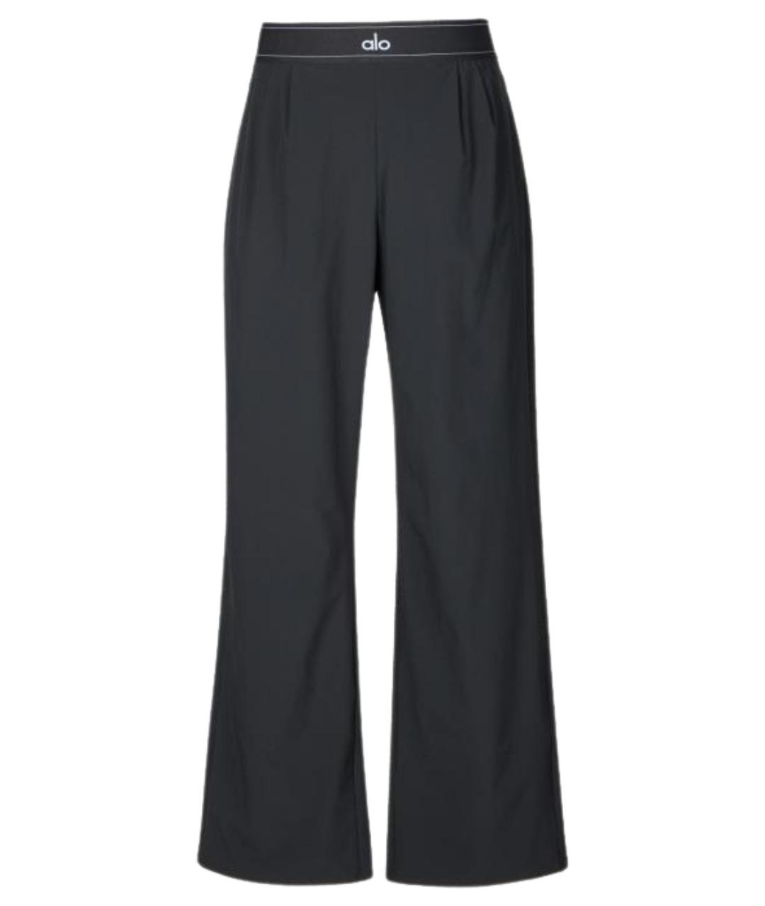 ALO YOGA Черные прямые брюки, фото 1