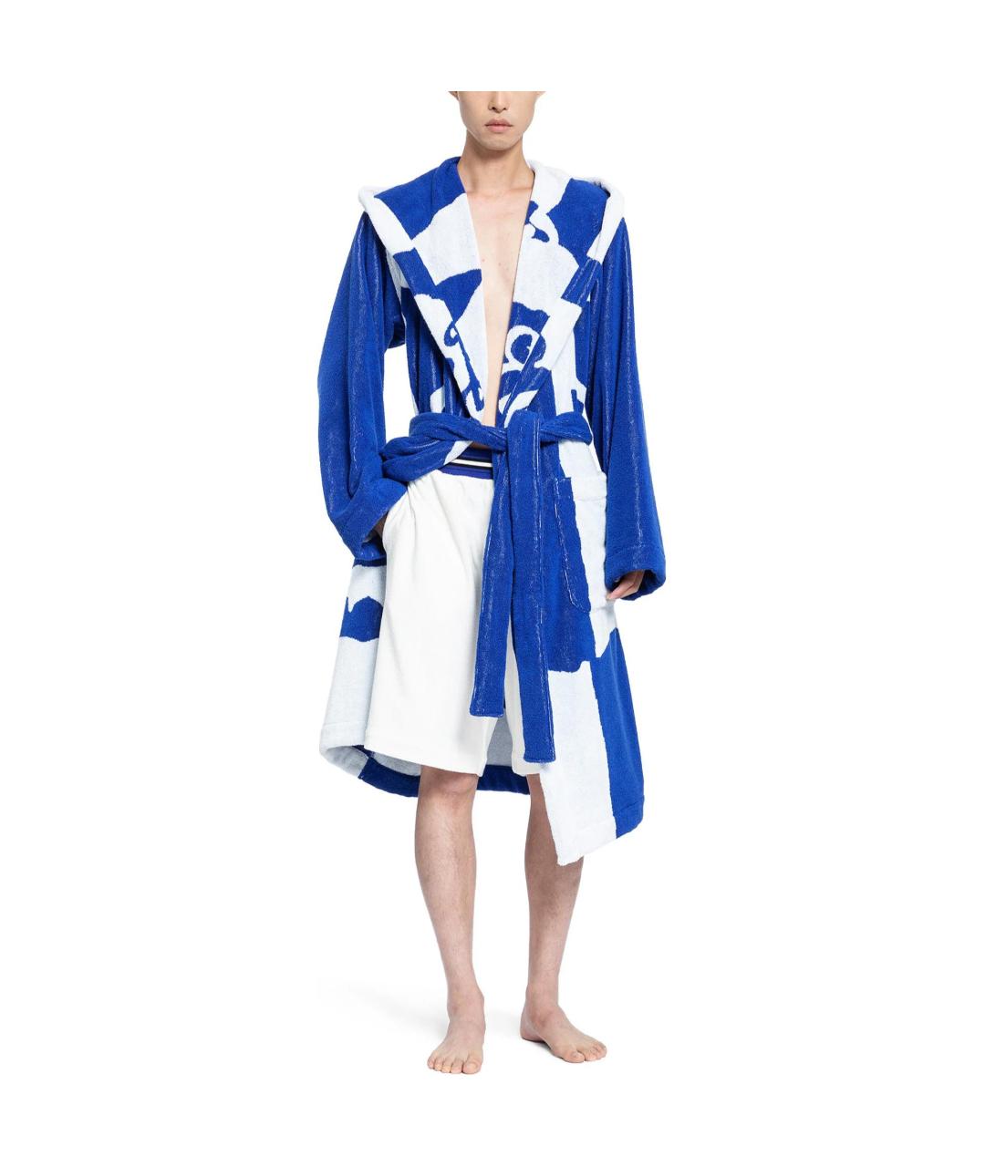 BURBERRY Синий тренч / плащ, фото 3