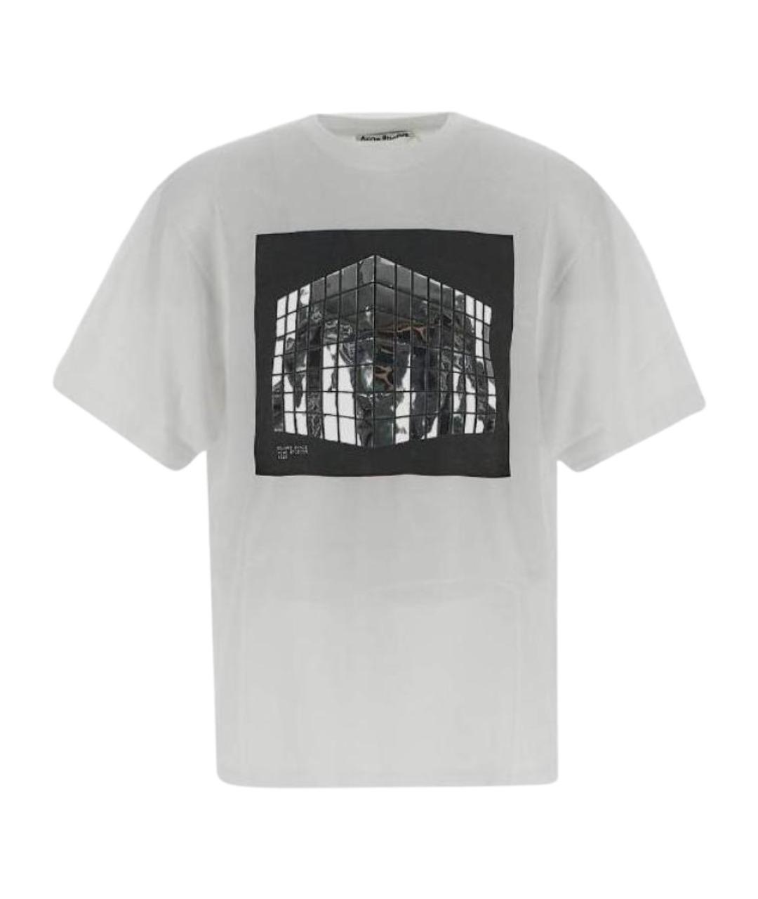 ACNE STUDIOS Белая хлопковая футболка, фото 1