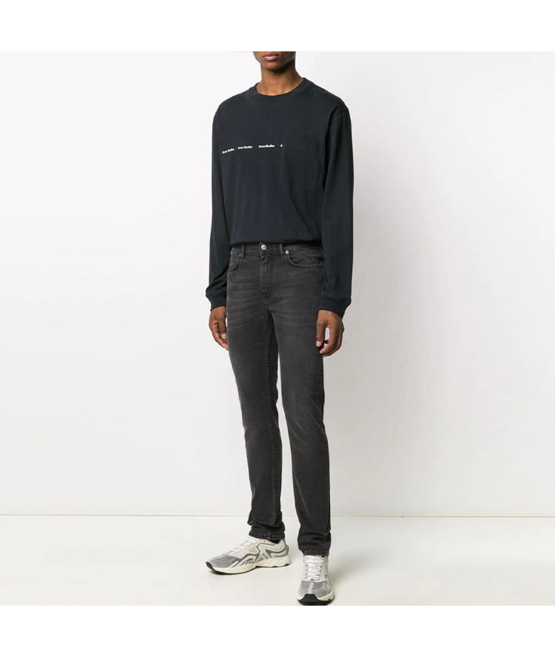 ACNE STUDIOS Серые прямые джинсы, фото 3