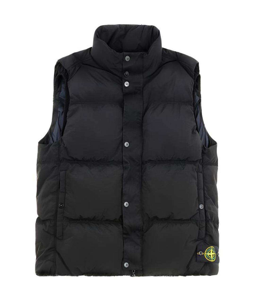 STONE ISLAND Черный жилет, фото 1