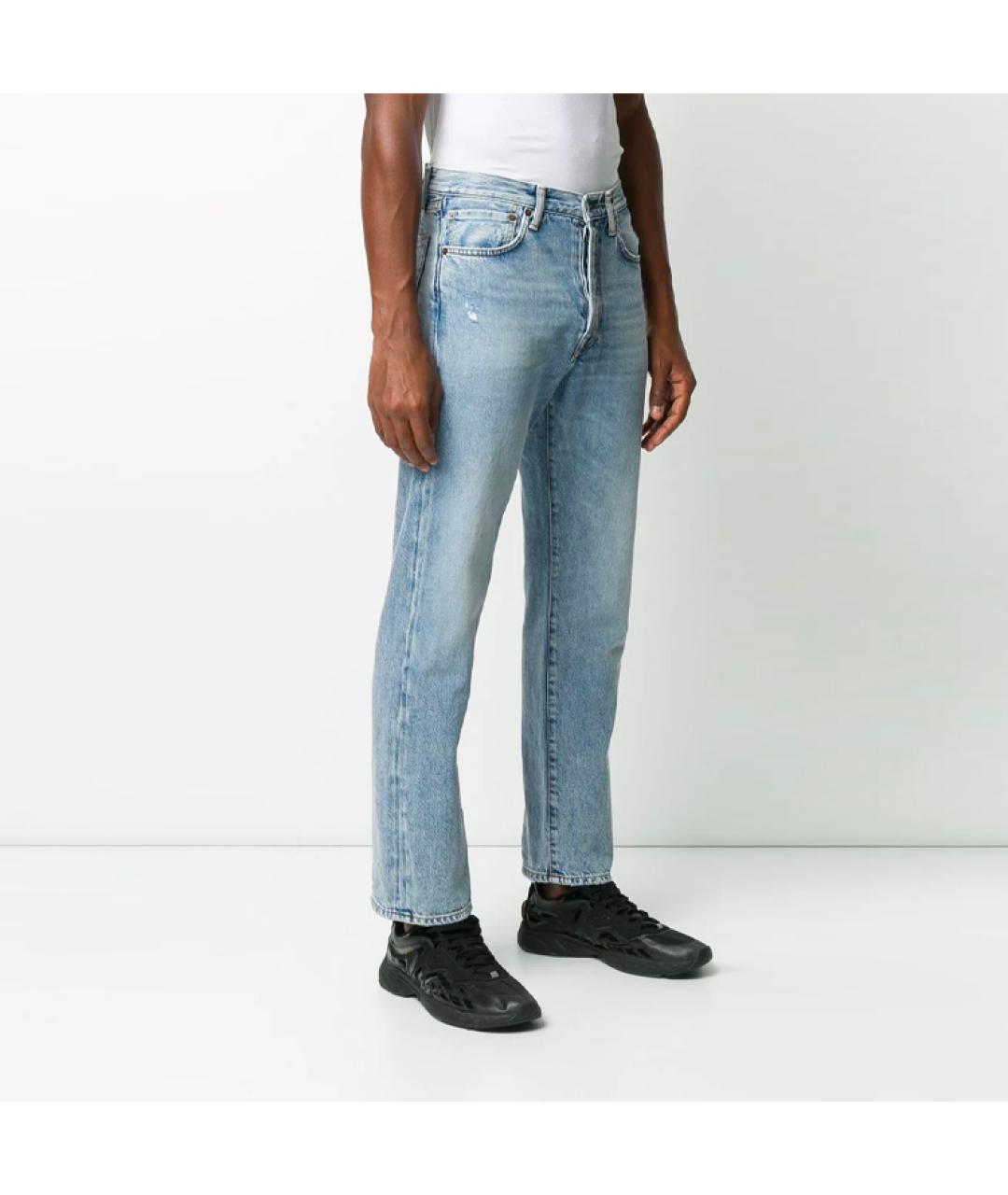ACNE STUDIOS Синие прямые джинсы, фото 4