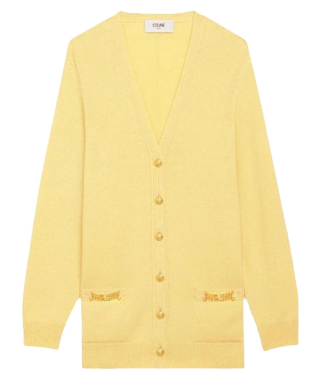 CELINE Желтый шерстяной джемпер / свитер, фото 1