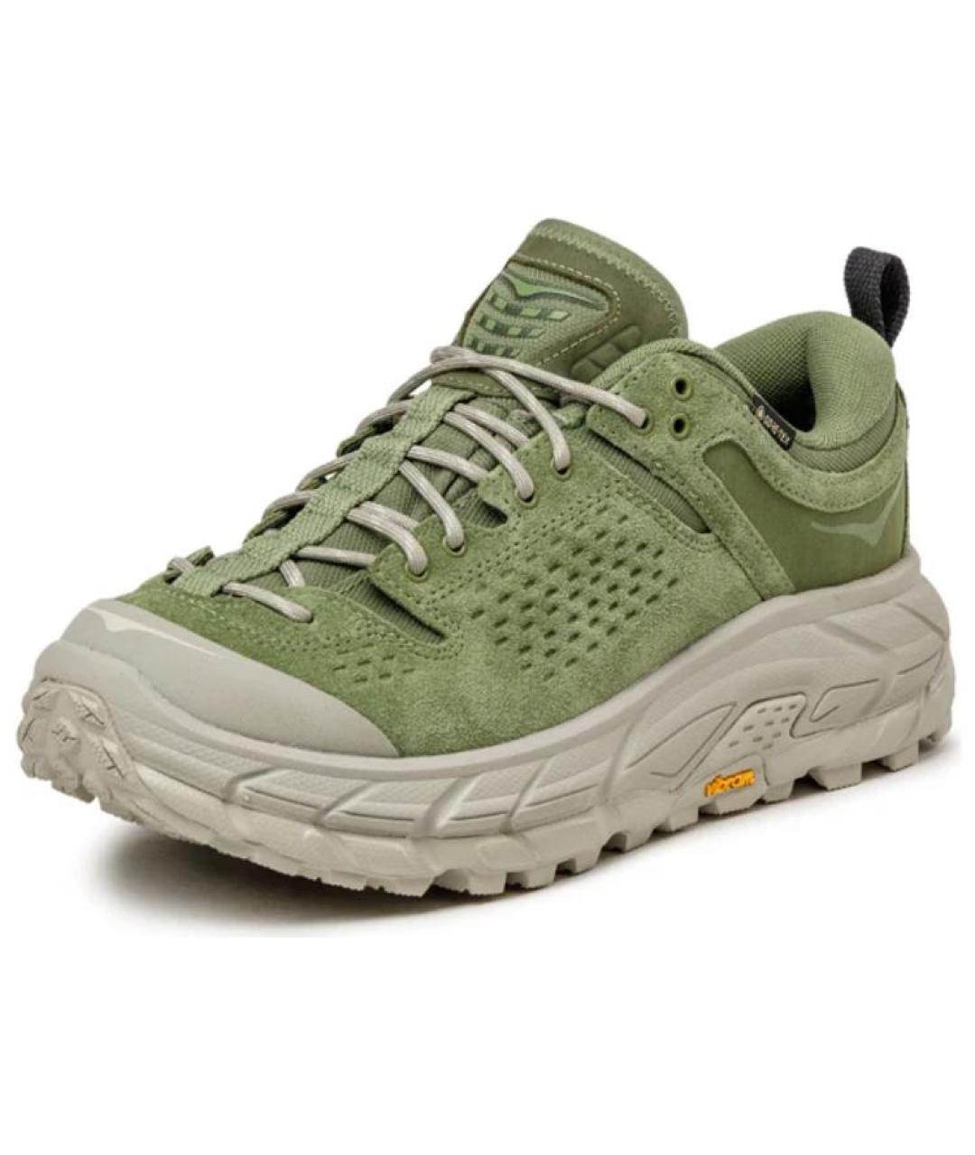 HOKA Зеленые нубуковые кроссовки, фото 2