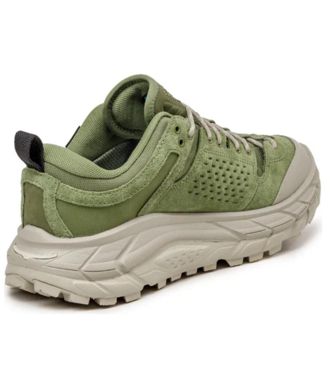 HOKA Зеленые нубуковые кроссовки, фото 3