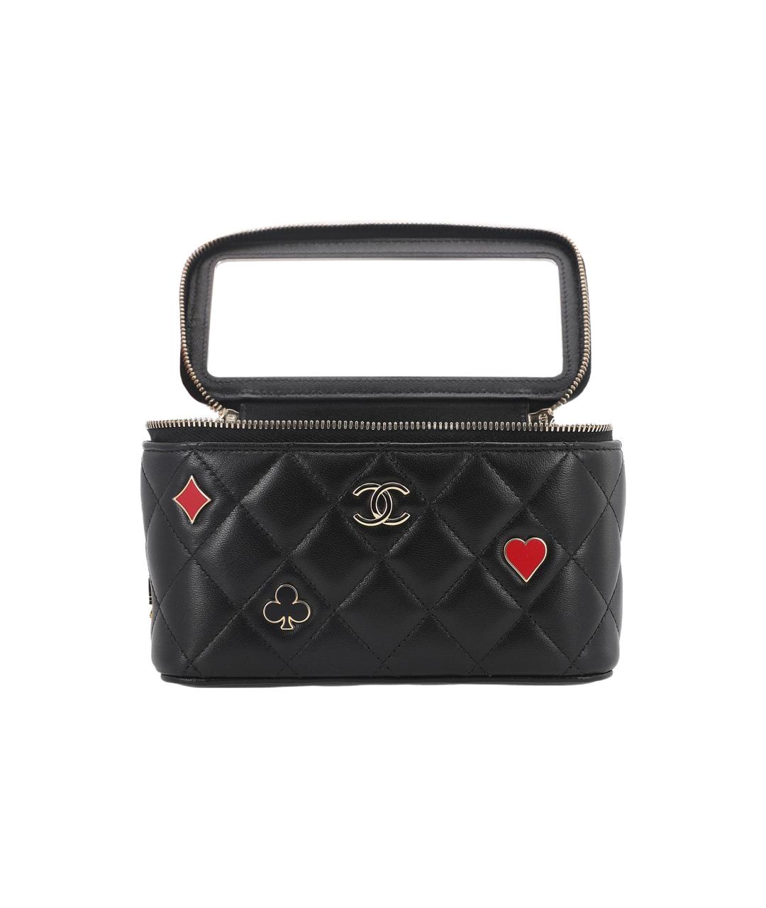 CHANEL Черная кожаная косметичка, фото 2