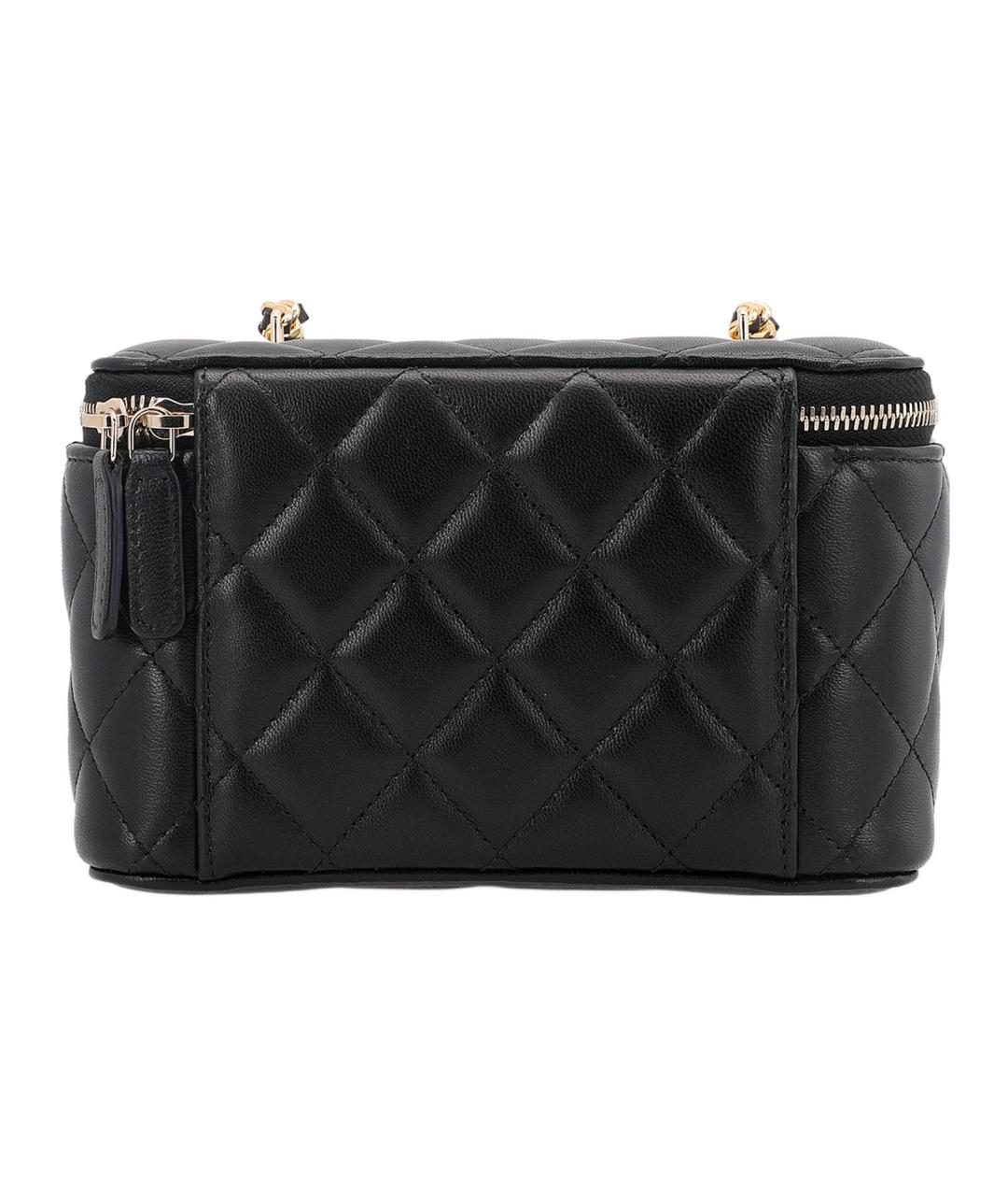 CHANEL Черная кожаная косметичка, фото 4