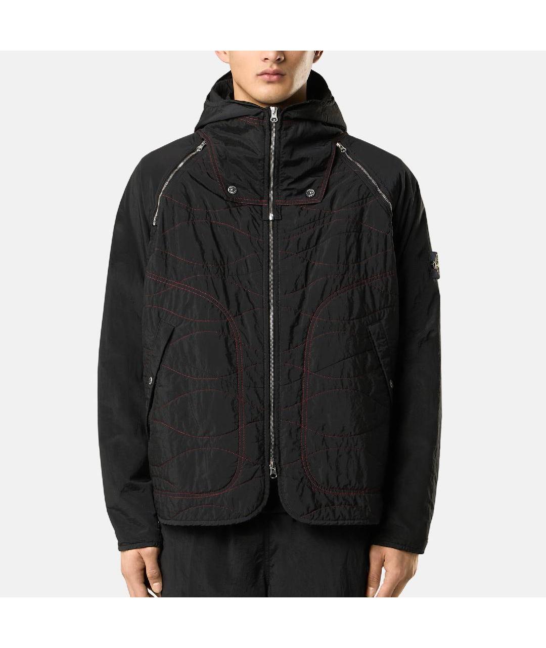 STONE ISLAND Черная куртка, фото 3