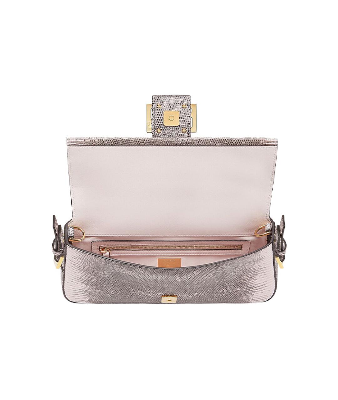 FENDI Серая сумка через плечо, фото 4