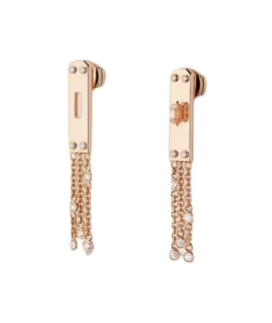 HERMES Золотые серьги из розового золота, фото 1