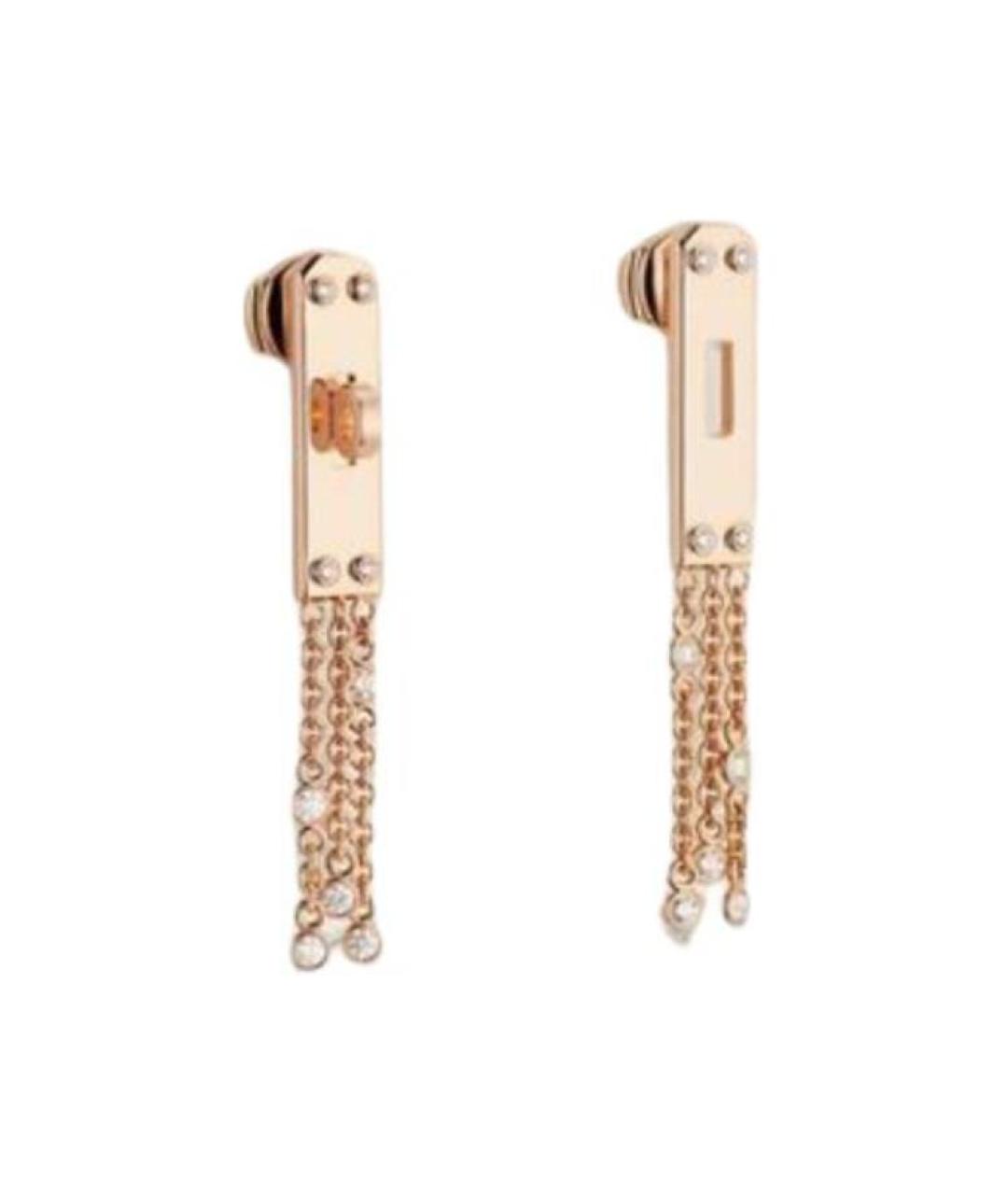 HERMES Золотые серьги из розового золота, фото 2