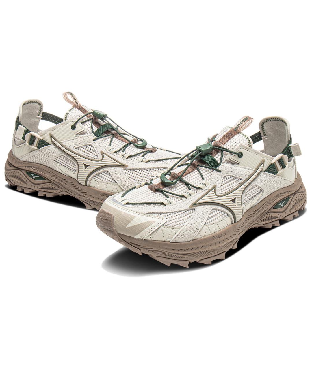 MIZUNO Бежевые текстильные кроссовки, фото 4