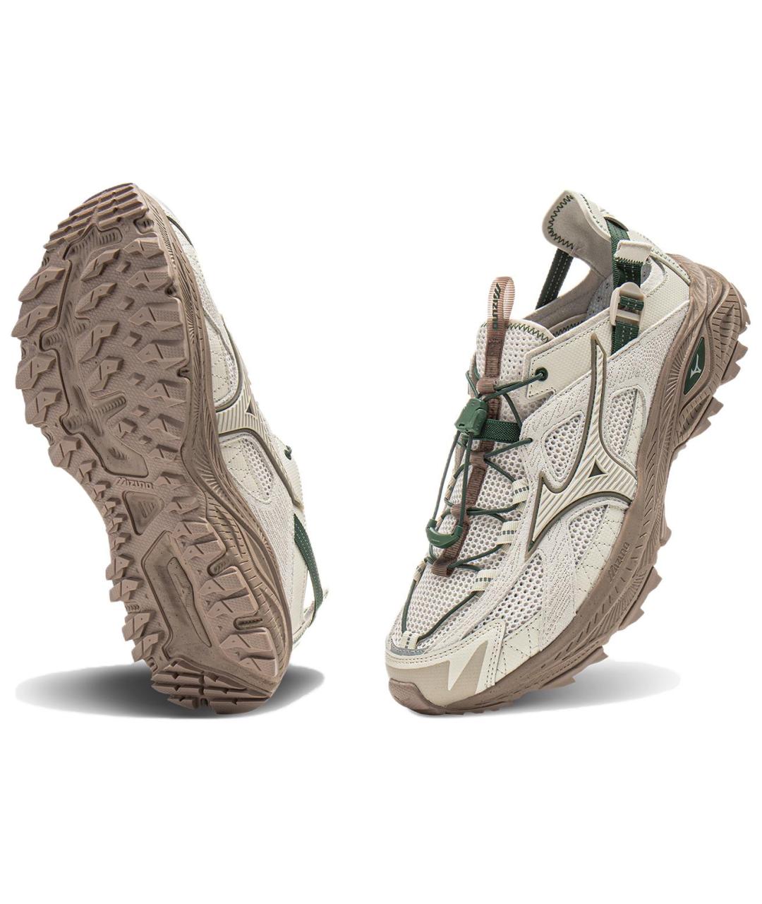 MIZUNO Бежевые текстильные кроссовки, фото 8