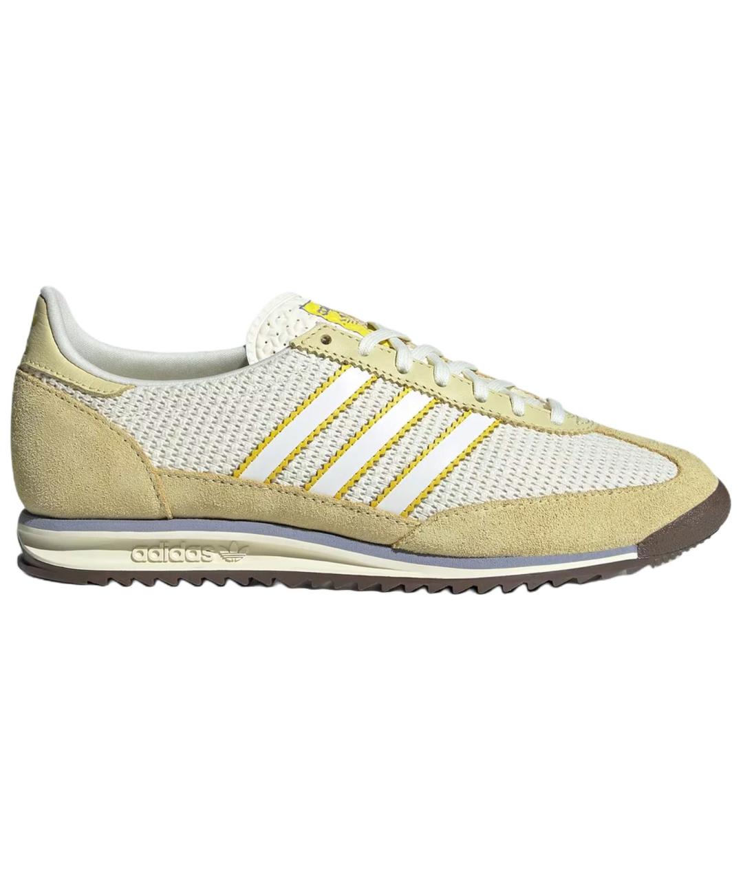 ADIDAS Желтые текстильные кеды, фото 1