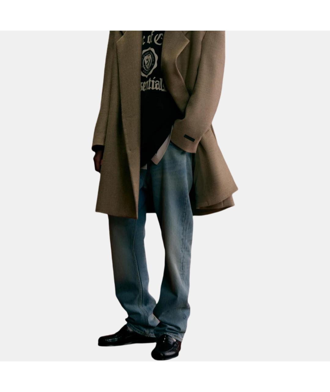 FEAR OF GOD ESSENTIALS Синие прямые джинсы, фото 3