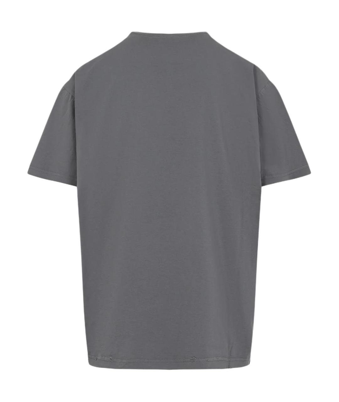 BALENCIAGA Серая футболка, фото 2