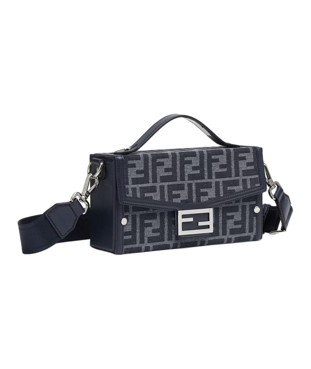 FENDI Темно-синяя сумка на плечо, фото 2
