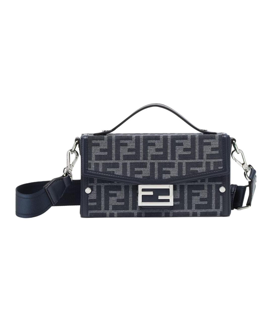 FENDI Темно-синяя сумка на плечо, фото 1
