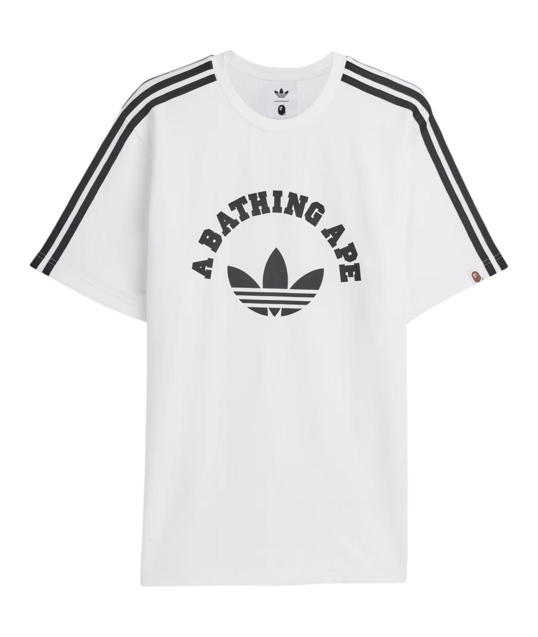 ADIDAS Белая хлопковая футболка, фото 1