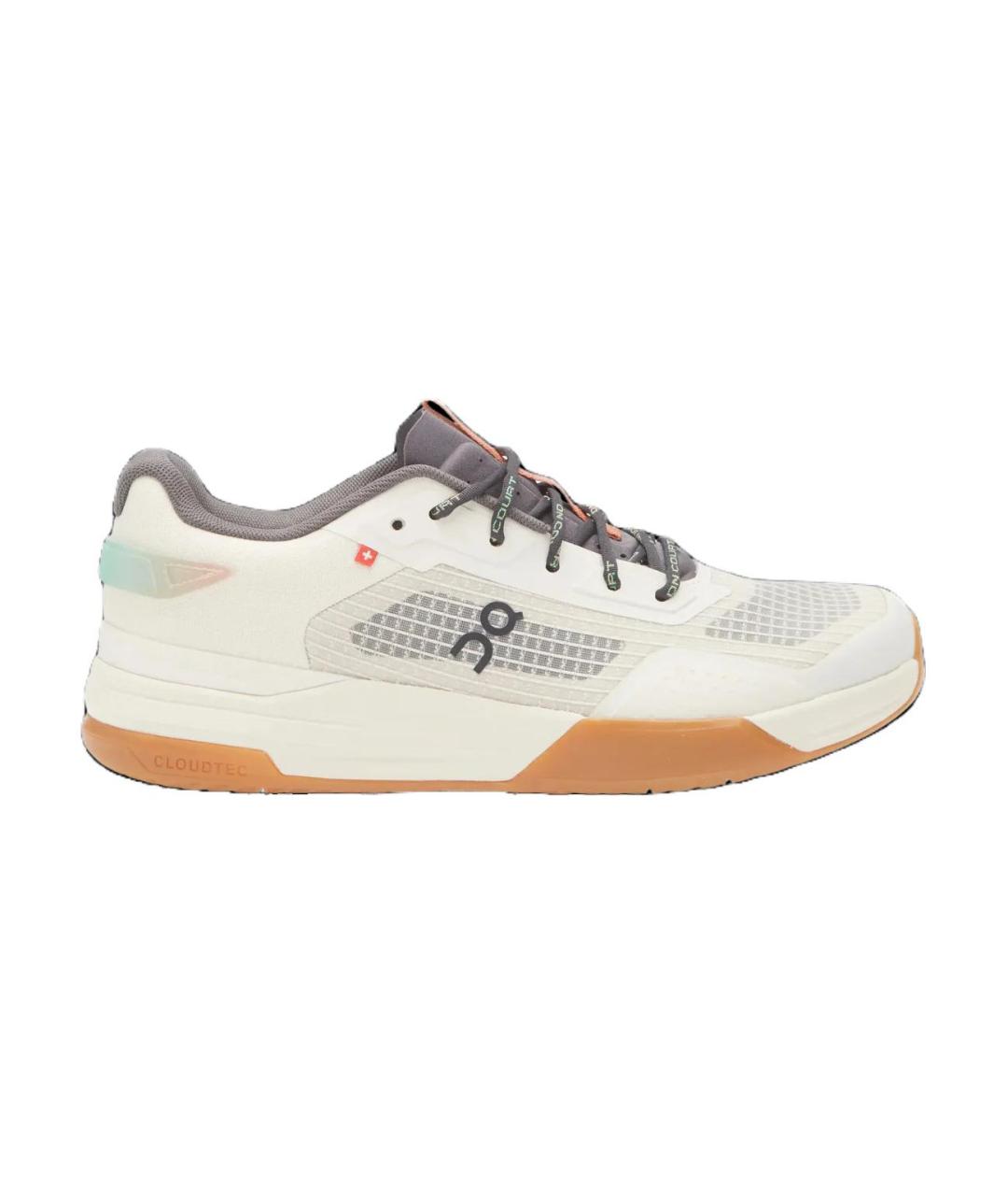 ON Белые бархатные низкие кроссовки / кеды, фото 1