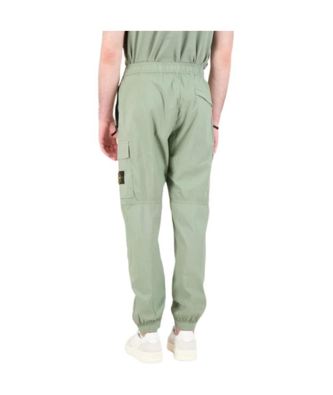 STONE ISLAND Зеленые повседневные брюки, фото 5