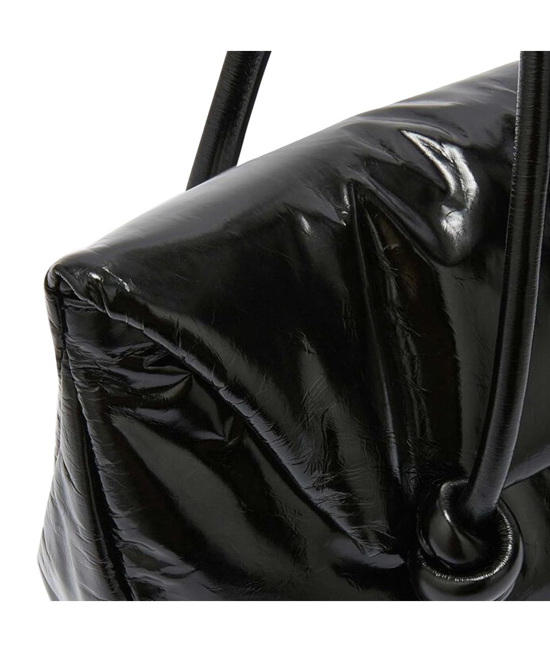 JIL SANDER Черная кожаная сумка через плечо, фото 4