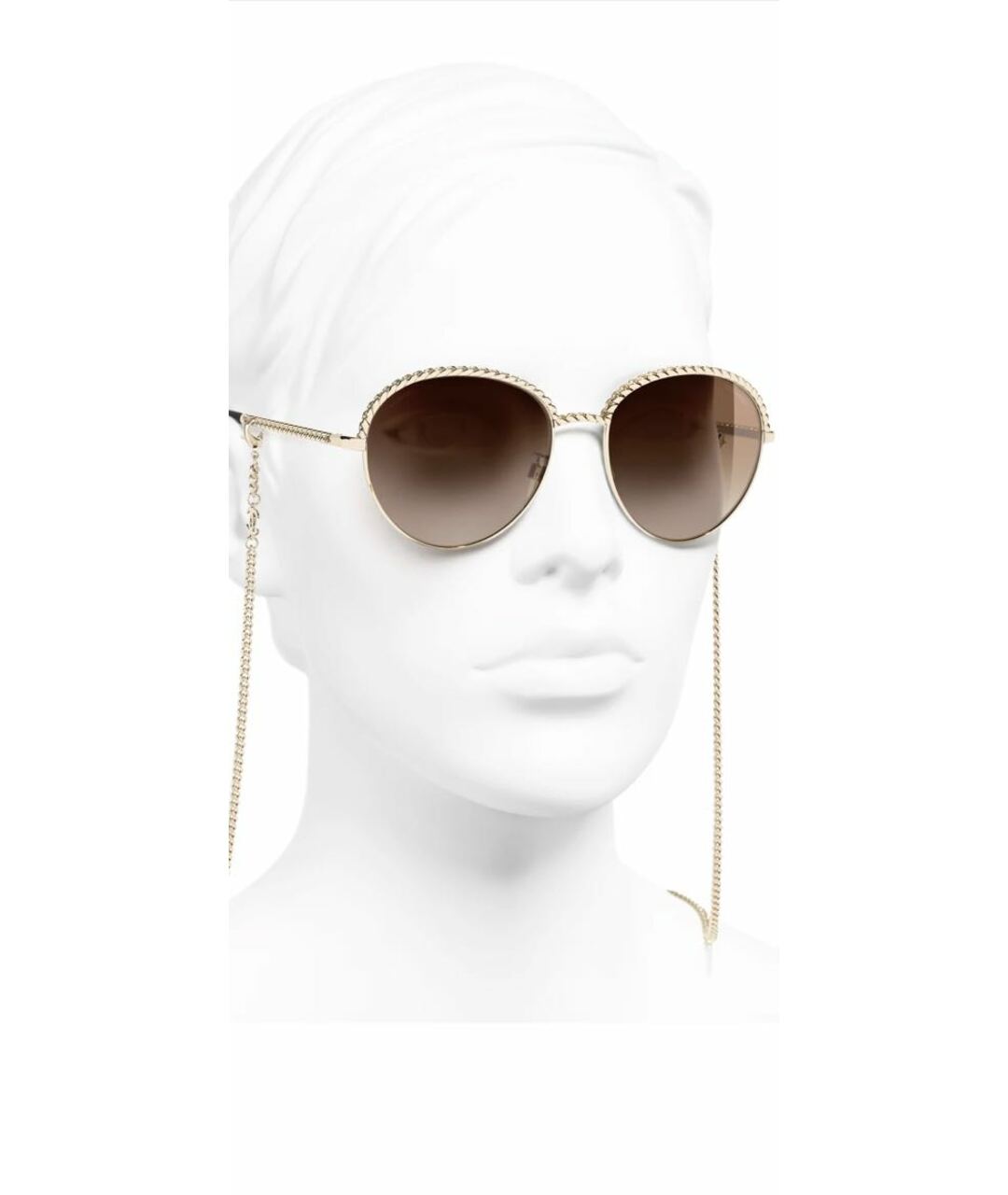 CHANEL PRE-OWNED Серые металлические солнцезащитные очки, фото 8