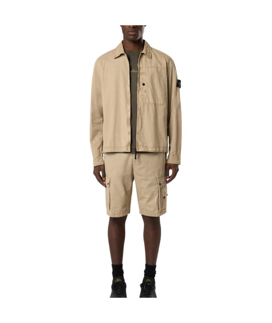 STONE ISLAND Бежевая куртка, фото 5