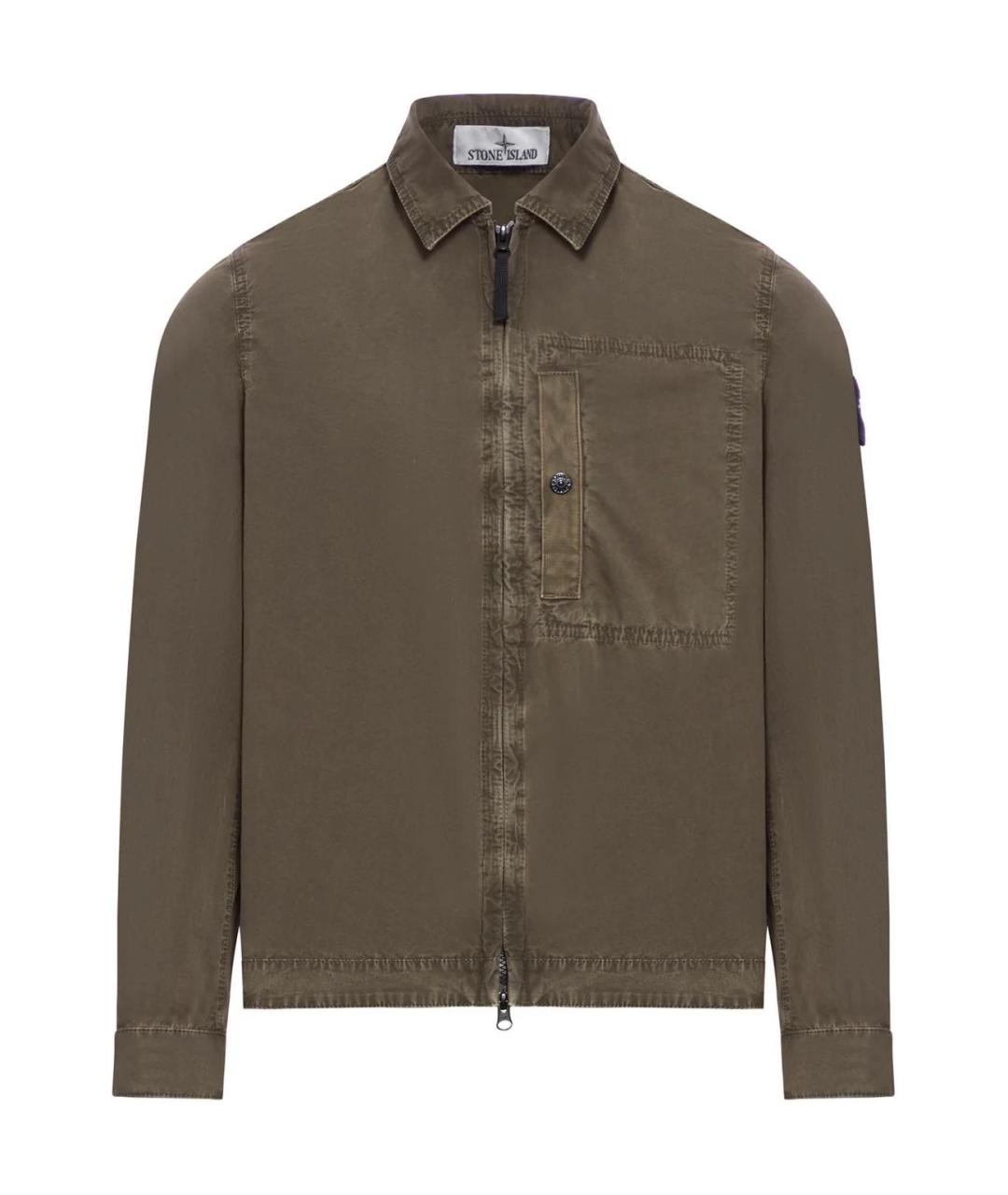 STONE ISLAND Коричневая куртка, фото 1