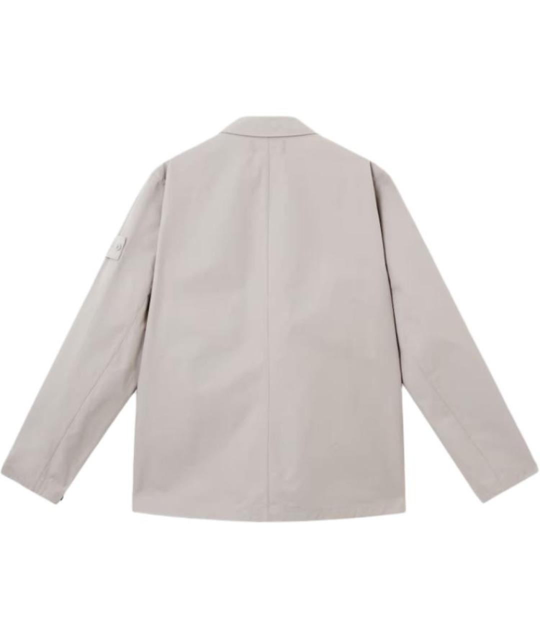 STONE ISLAND Серая хлопковая куртка, фото 2