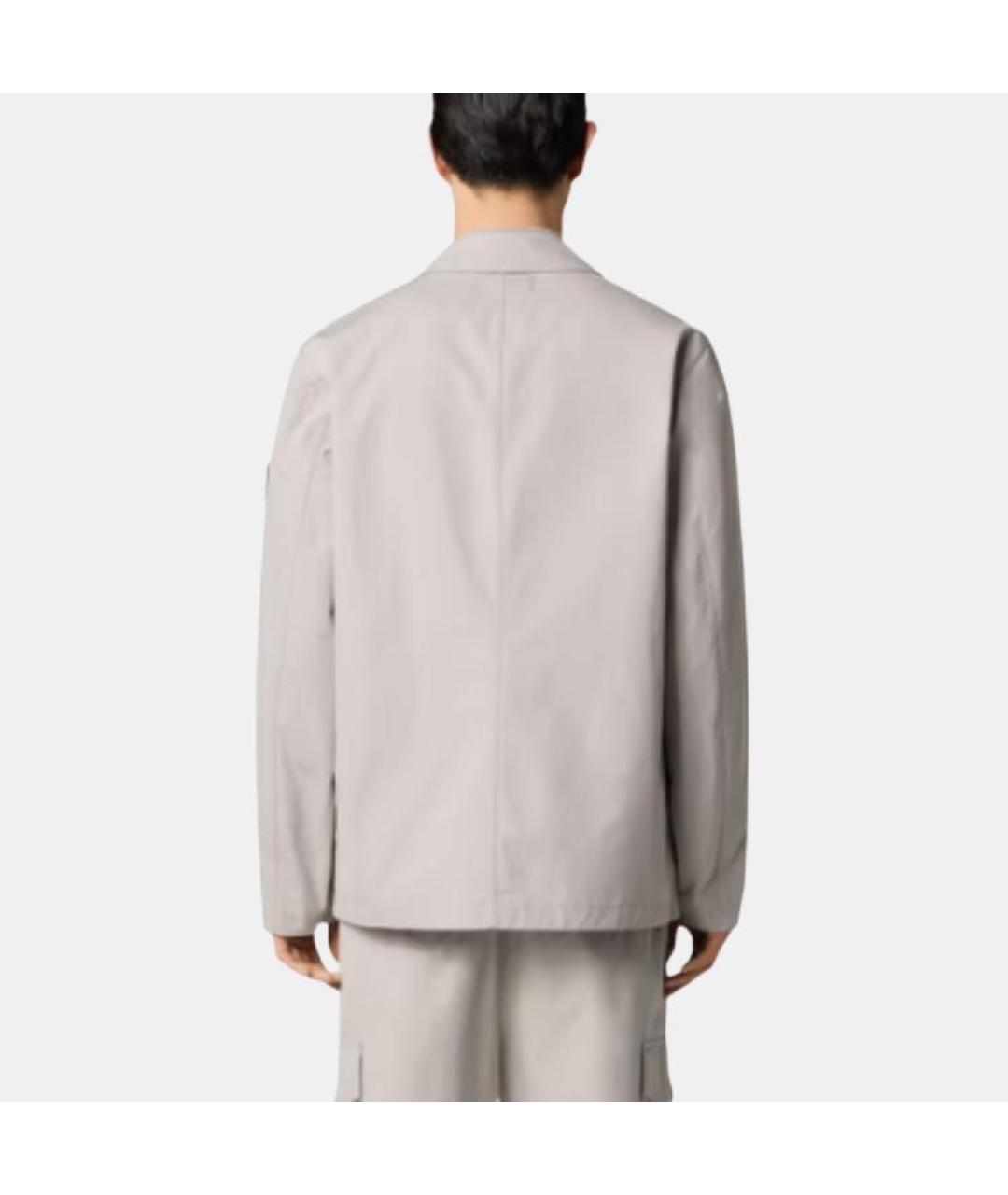 STONE ISLAND Серая хлопковая куртка, фото 4