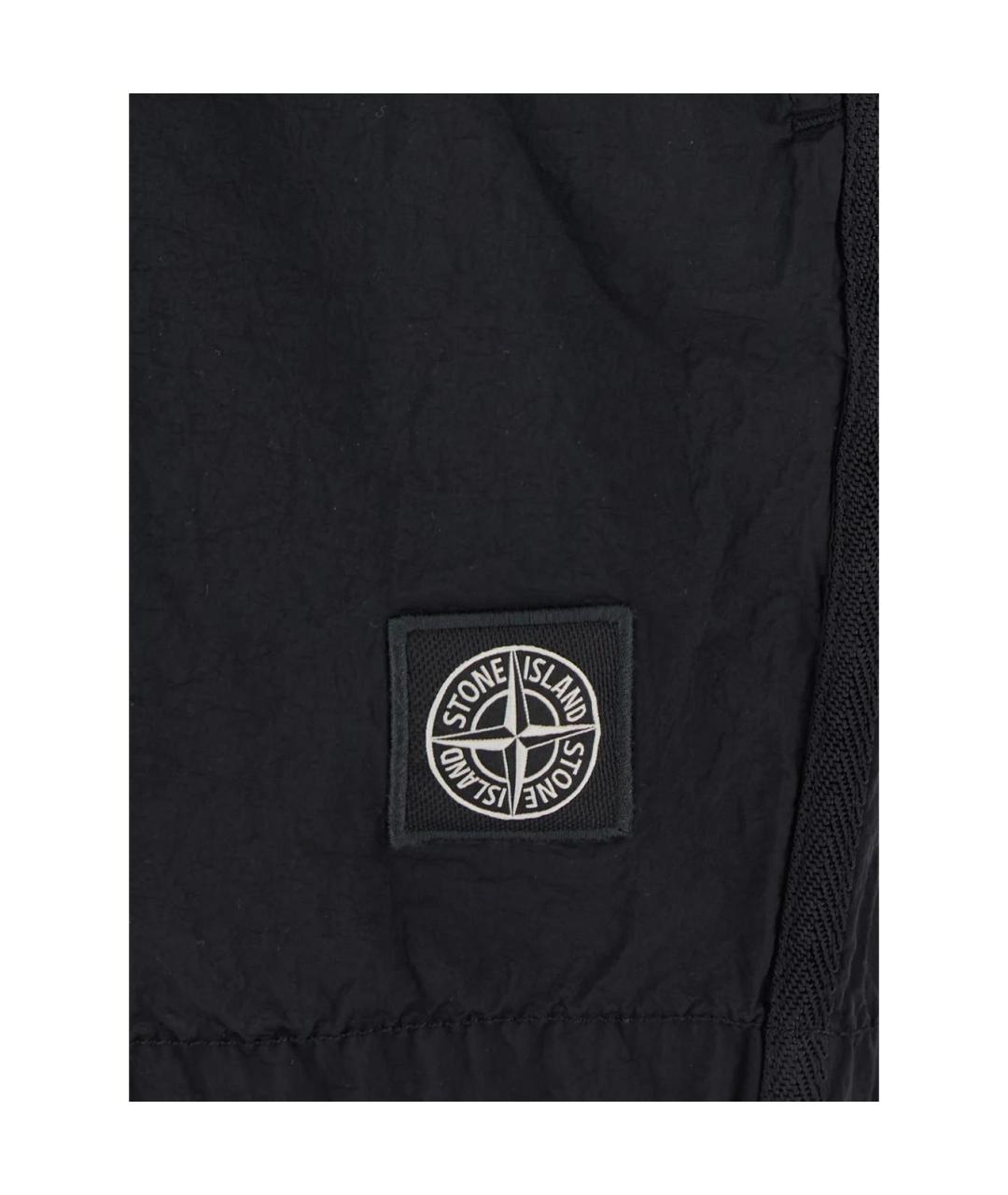 STONE ISLAND Черные плавки, фото 3