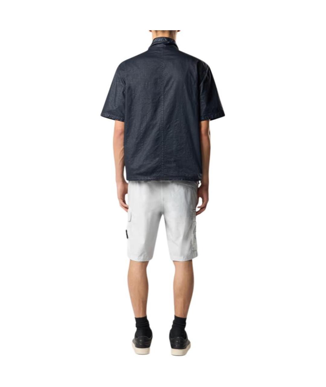 STONE ISLAND Темно-синяя футболка, фото 4