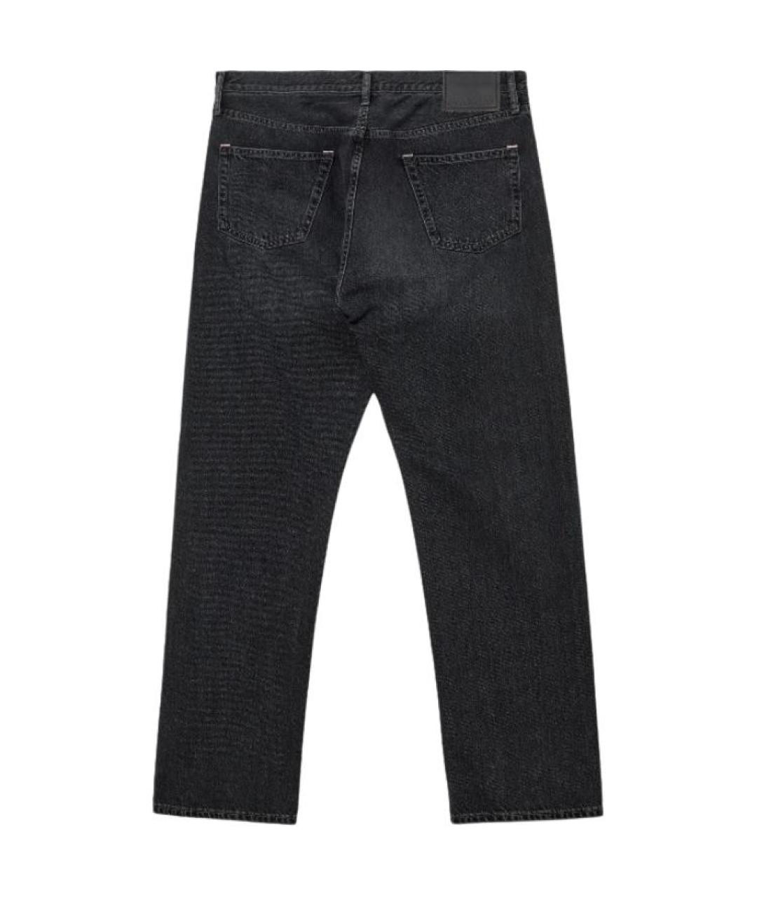 ACNE STUDIOS Черные хлопковые прямые джинсы, фото 2