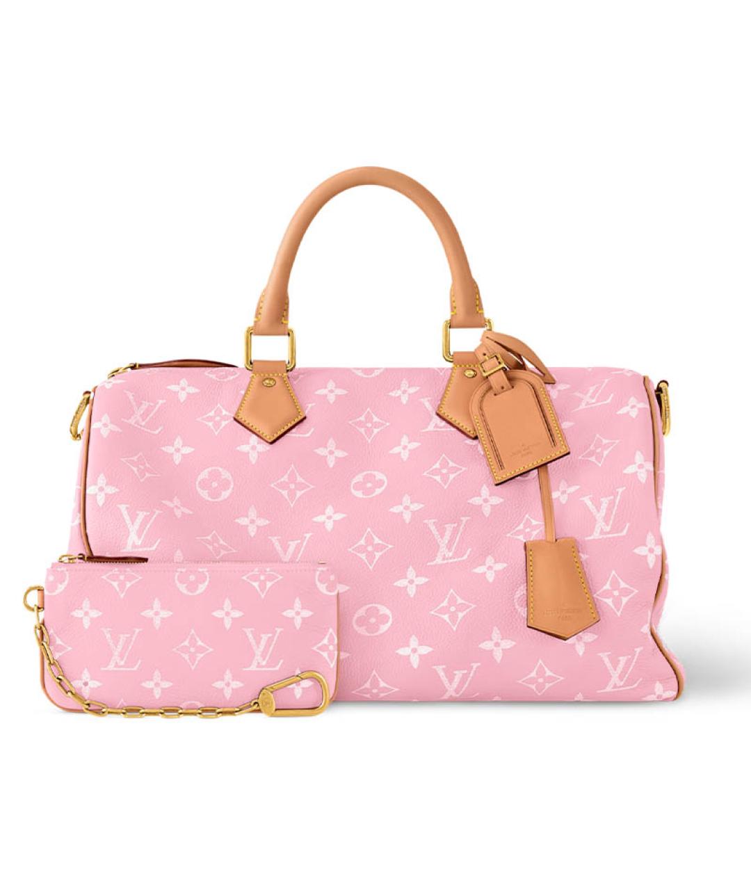 LOUIS VUITTON Розовая дорожная/спортивная сумка, фото 2