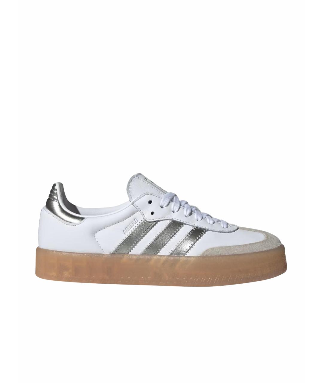 ADIDAS Белые кожаные кеды, фото 1