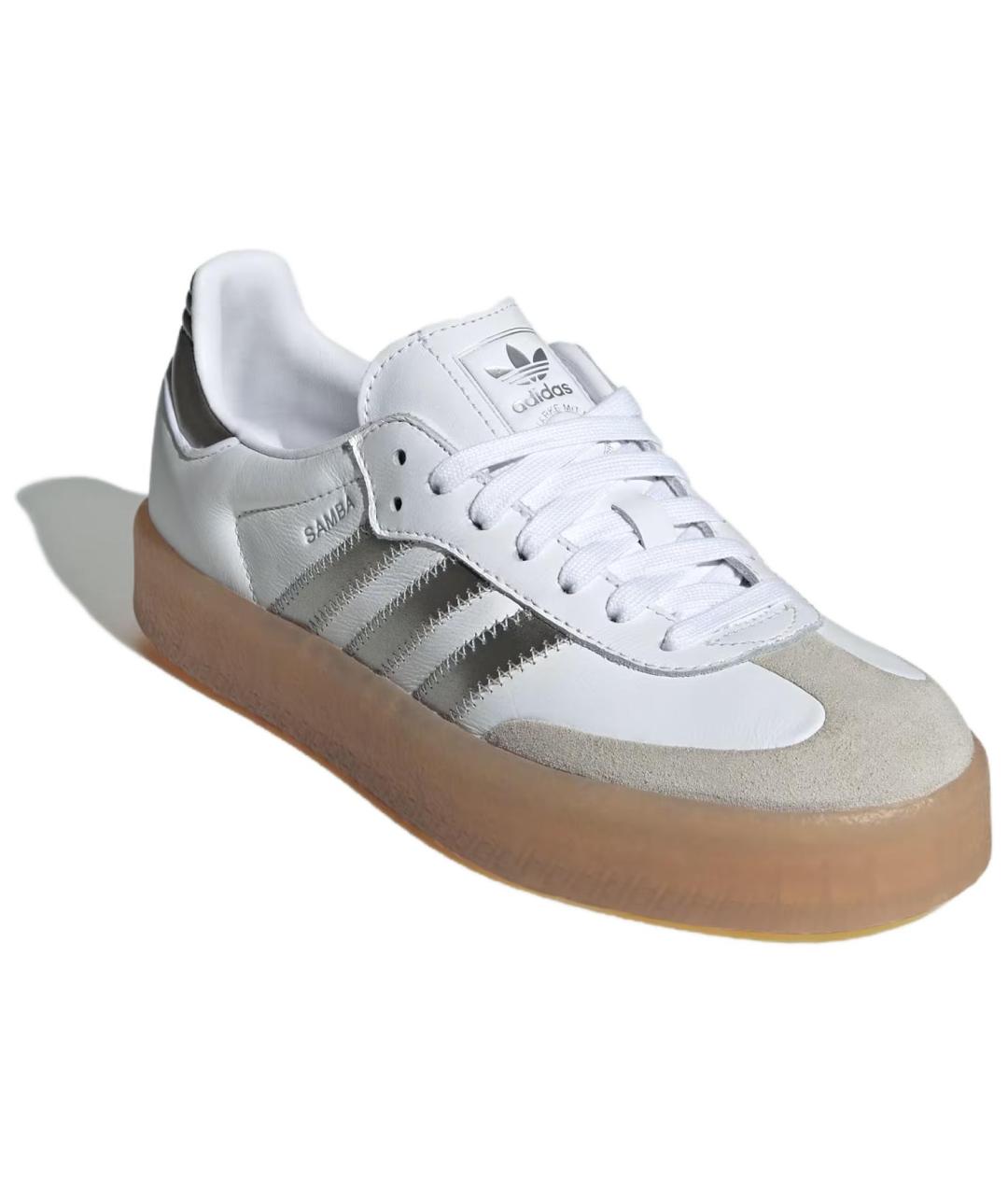 ADIDAS Белые кожаные кеды, фото 3