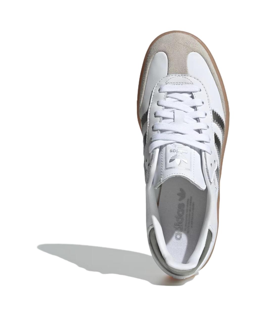 ADIDAS Белые кожаные кеды, фото 4