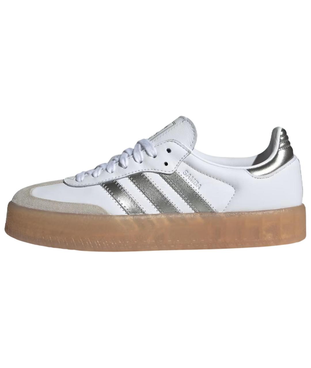 ADIDAS Белые кожаные кеды, фото 2